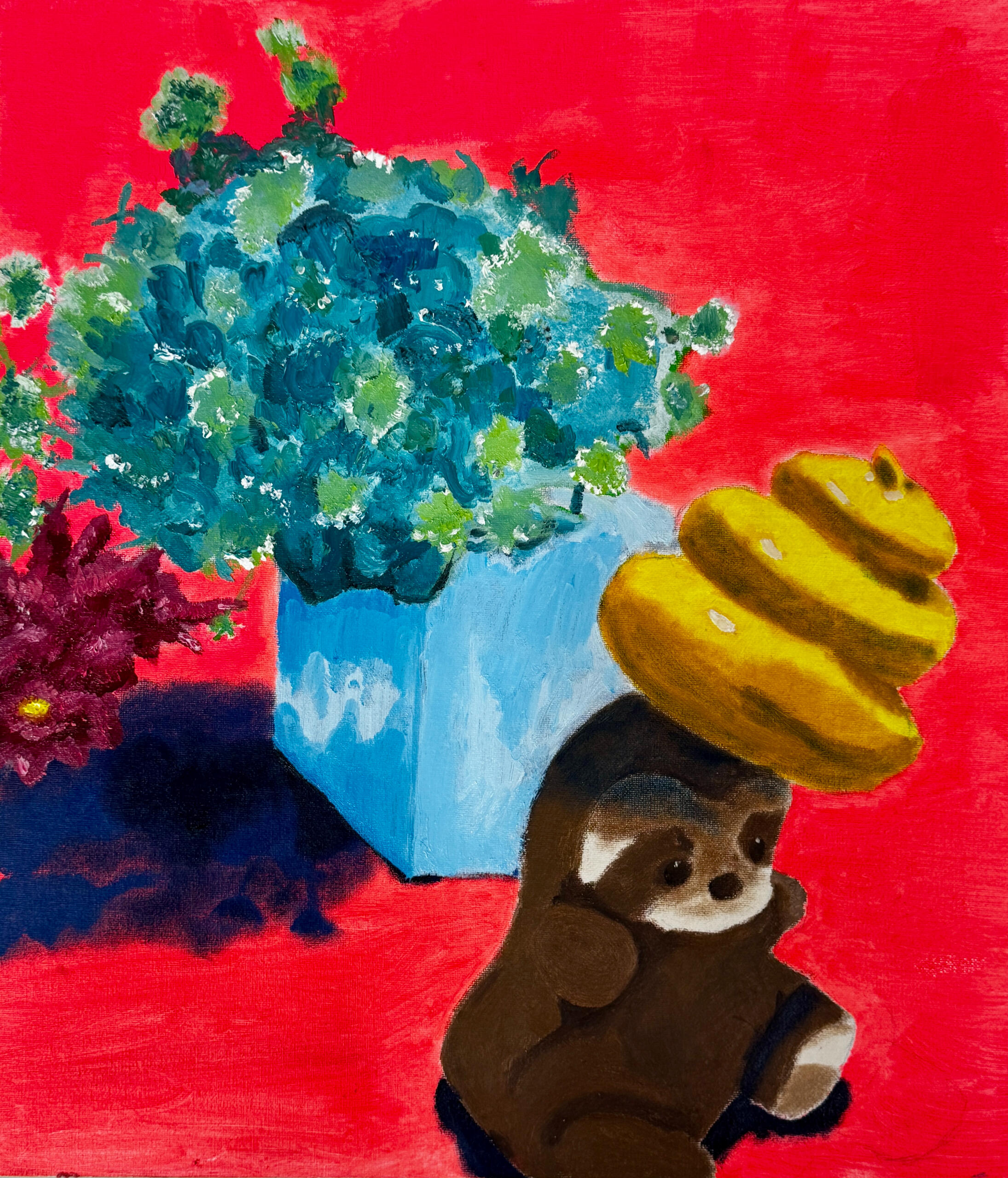 Robert Johnson, Sh!thead, 2024, Oil paint on canvas, 55 x 46 cm